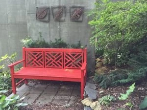 Teak Chippendale Bench Sifford -Customer Photo