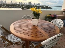 GOLDENTEAK Round Extension Table  Customer Photo & Review
