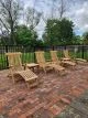 Teak Steamer Chair and Table Set Customer Photo